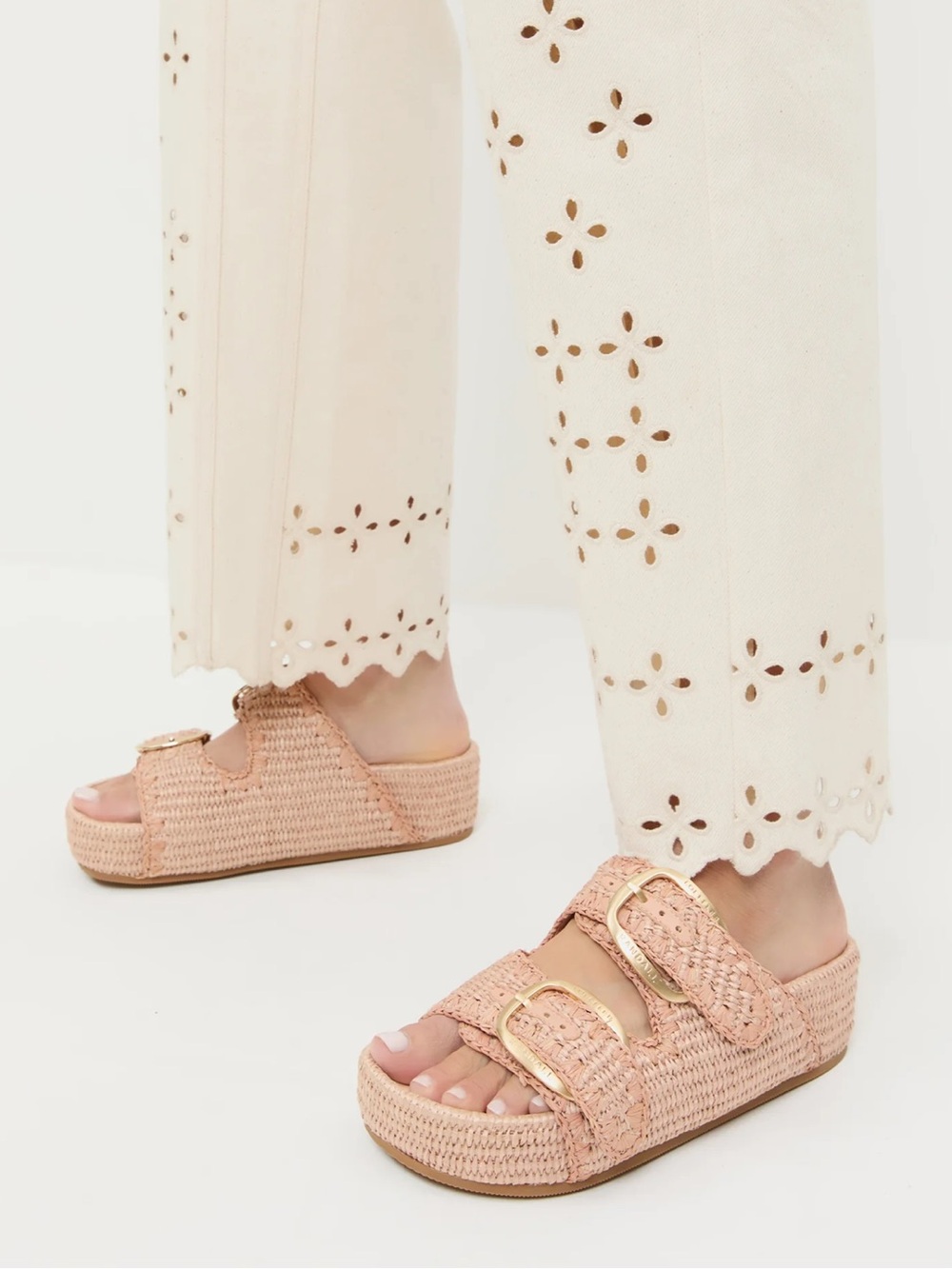 Loeffler Randall // NEW Theo Nico Two-Band Platform Sandal